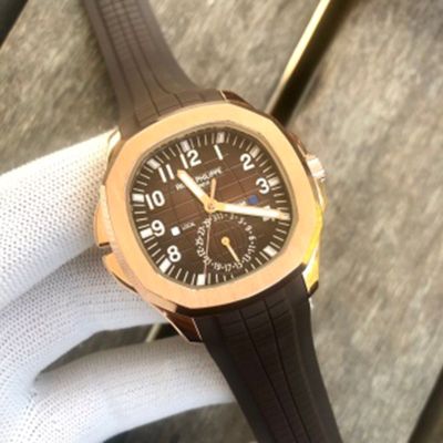 PATEK PHILIPPE Aquanaut Brown Rubber Strap Mechanical Movement 42mm Watch